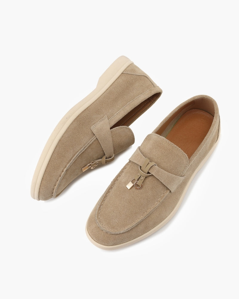 Old Money Suede Lady Loafers